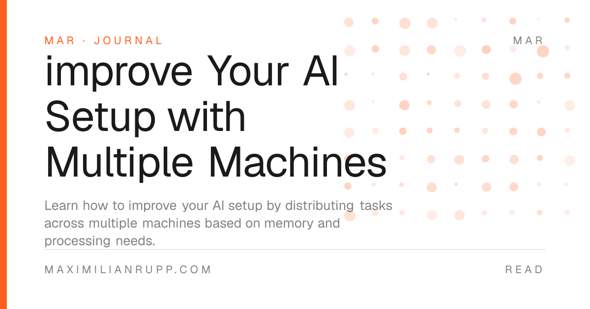 improve Your AI Setup with Multiple Machines