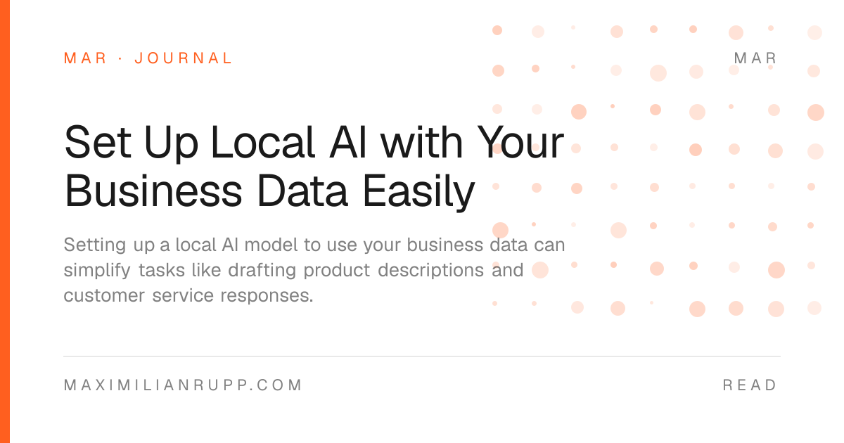Set Up Local AI with Your Business Data Easily